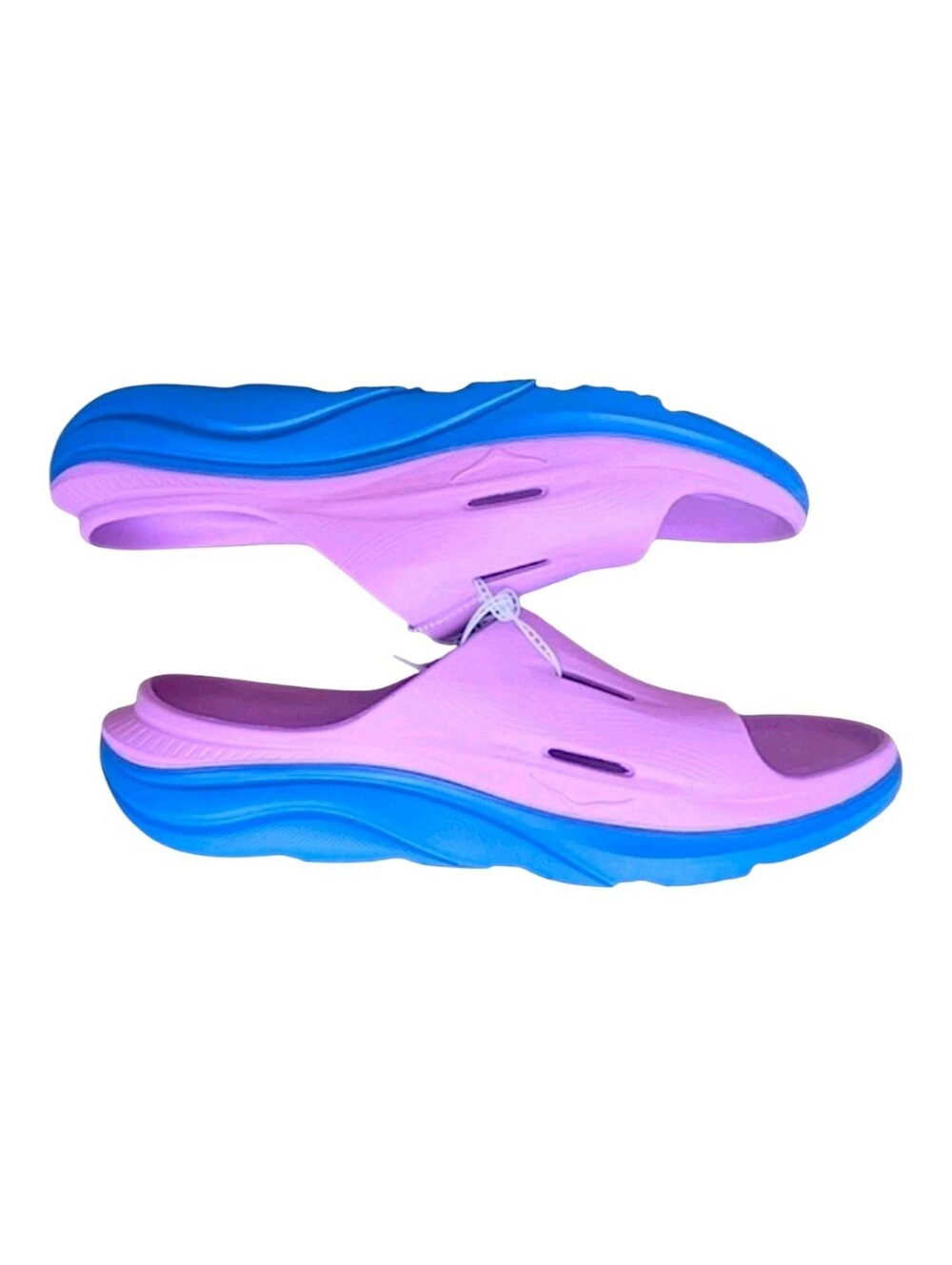 Hoka Ora Recovery Slide 3 Slides Sandals Men’s 13 Women’s 15 Blue Lilac Pink NEW